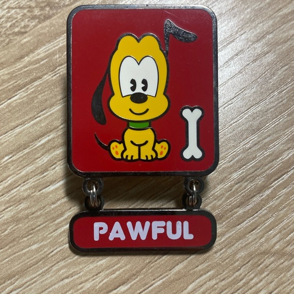 EUC - Vintage Disney Cuties Pluto Pawful Hanging Pin - Limited Edition (1,000) - Picture 2 of 4